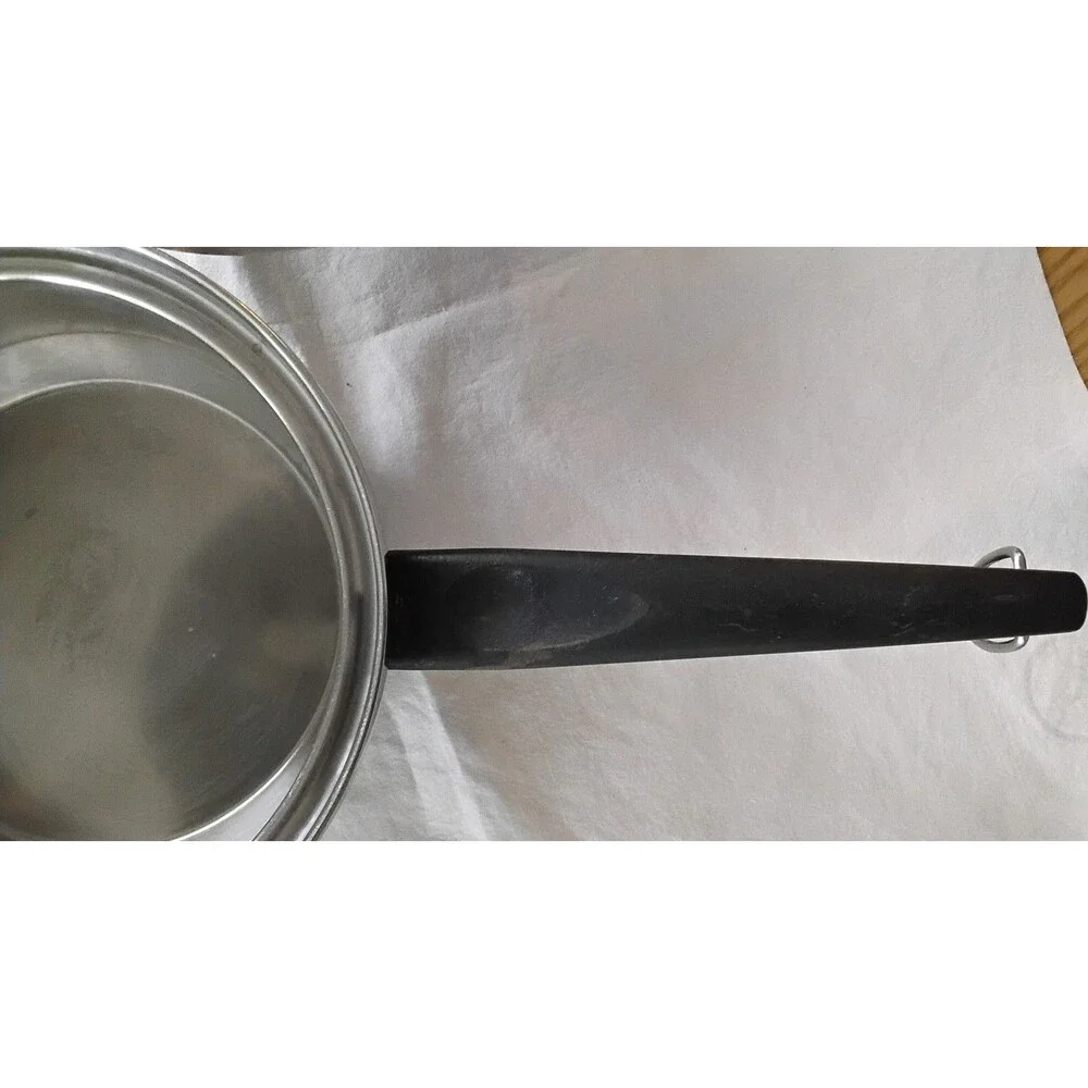Lustre Craft VTG 1 Qt Sauce Fry Pan Skillet 18-8 Stainless Steel 3 Ply 7